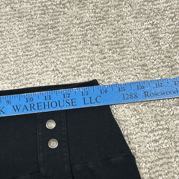 Effie's Heart Pants Womens Medium Wide Leg High Waisted Black Stretch - Picture 5 of 8